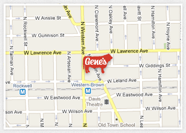 Map of Gene's in Lincoln Square